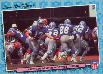 #22 A Runner's-eye View of the Situation Offense - Detroit Lions - 1986 Fleer Team Action Football