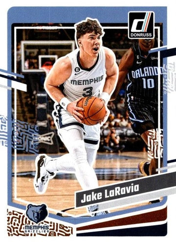 #22 Jake LaRavia - Memphis Grizzlies - 2023-24 Donruss Basketball