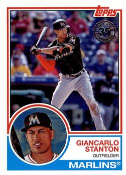 #83-22 Giancarlo Stanton - Miami Marlins - 2018 Topps - 1983 Topps Baseball 35th Anniversary Baseball