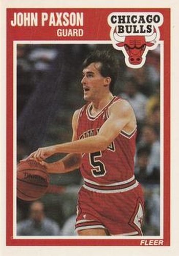 #22 John Paxson - Chicago Bulls - 1989-90 Fleer Basketball