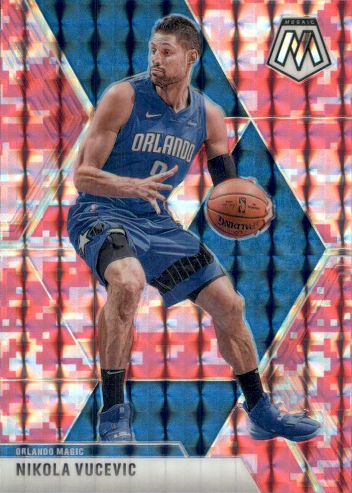 #22 Nikola Vucevic - Orlando Magic - 2019-20 Panini Mosaic - Camo Pink Basketball