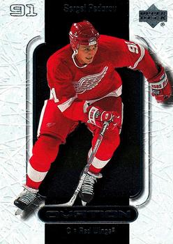 #22 Sergei Fedorov - Detroit Red Wings - 1999-00 Upper Deck Ovation Hockey