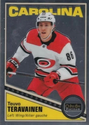 #R-22 Teuvo Teravainen - Carolina Hurricanes - 2019-20 O-Pee-Chee Platinum - Retro Hockey