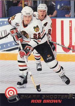 #22 Rob Brown - Chicago Blackhawks - 1992-93 Score - Sharp Shooters Hockey