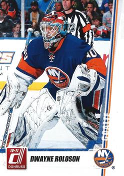 #22 Dwayne Roloson - New York Islanders - 2010-11 Donruss Hockey