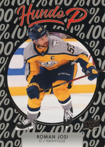 #HP-22 Roman Josi - Nashville Predators - 2021-22 Upper Deck - Hundo P Hockey