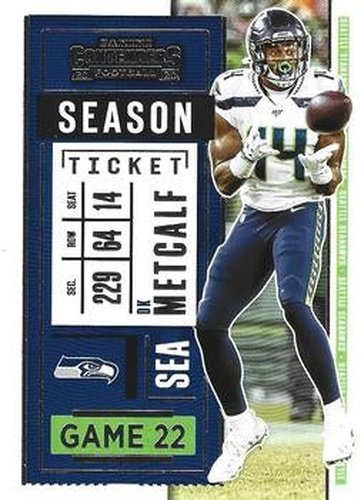 #22 DK Metcalf - Seattle Seahawks - 2020 Panini Contenders Football