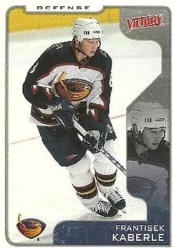 #22 Frantisek Kaberle - Atlanta Thrashers - 2001-02 Upper Deck Victory Hockey