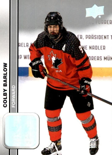 #22 Colby Barlow - Canada - 2023 Upper Deck Team Canada Juniors Hockey