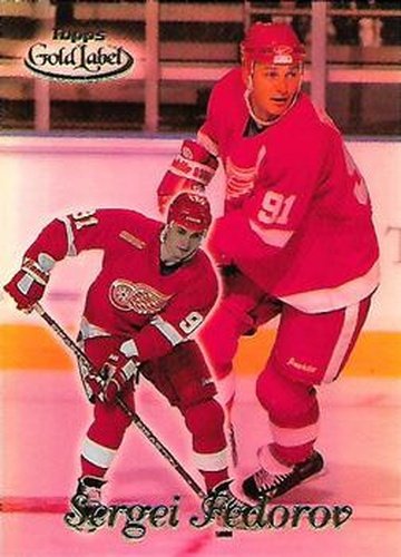 #22 Sergei Fedorov - Detroit Red Wings - 1999-00 Topps Gold Label Hockey