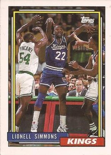 #22 Lionel Simmons - Sacramento Kings - 1992-93 Topps Basketball