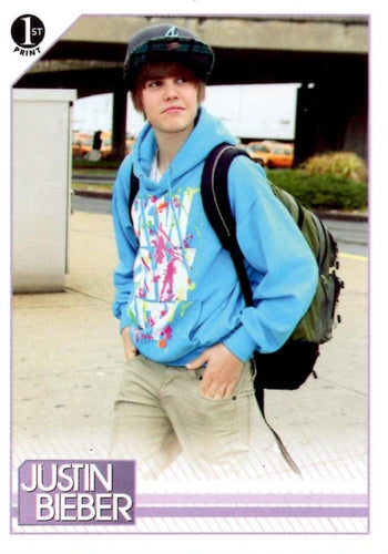 #22 The day before he was to appear on Good Morning - 2010 Panini Justin Bieber