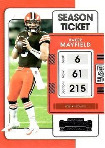 #22 Baker Mayfield - Cleveland Browns - 2021 Panini Contenders Football