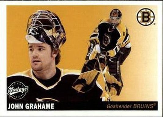 #22 John Grahame - Boston Bruins - 2002-03 Upper Deck Vintage Hockey