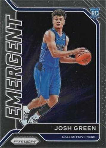 #22 Josh Green - Dallas Mavericks - 2020-21 Panini Prizm - Emergent Basketball