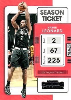 #22 Kawhi Leonard - Los Angeles Clippers - 2021-22 Panini Contenders Basketball