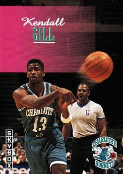 #22 Kendall Gill - Charlotte Hornets - 1992-93 SkyBox Basketball