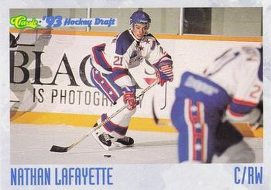 #22 Nathan Lafayette - Newmarket Royals - 1993 Classic '93 Hockey Draft Hockey