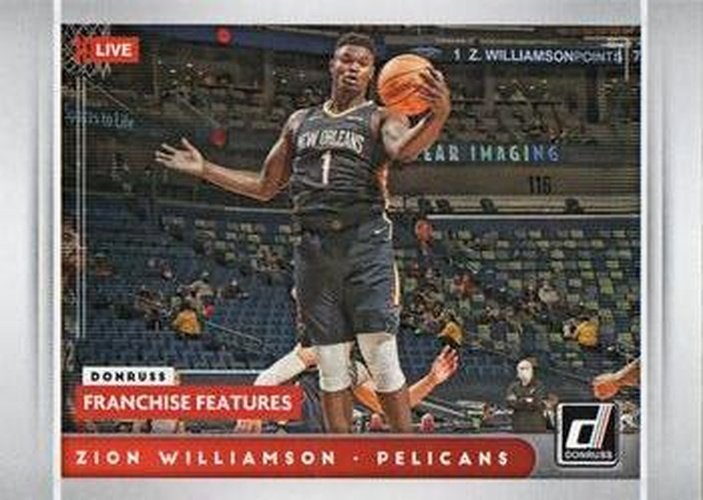 #22 Zion Williamson - New Orleans Pelicans - 2021-22 Donruss - Franchise Features Basketball
