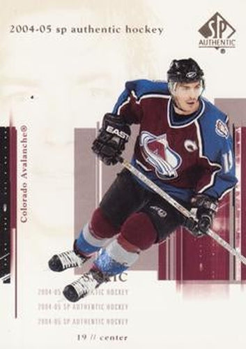 #22 Joe Sakic - Colorado Avalanche - 2004-05 SP Authentic Hockey