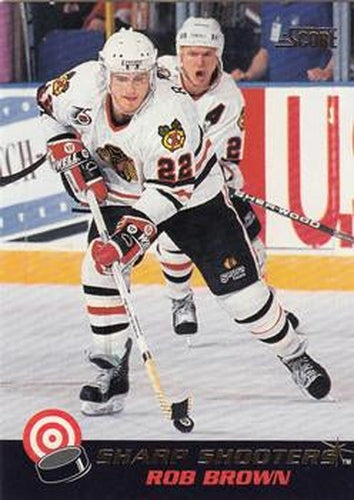 #22 Rob Brown - Chicago Blackhawks - 1992-93 Score Canadian - Sharp Shooters Hockey