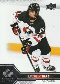 #22 Mathew Ward - Canada - 2022-23 Upper Deck Team Canada Juniors Hockey