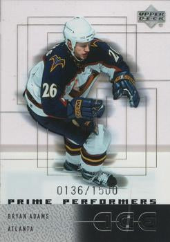 #82 Bryan Adams - Atlanta Thrashers - 2000-01 Upper Deck Ice Hockey