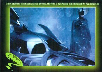 #22 Batmobile and Batman - 1995 Topps Batman Forever Stickers