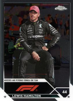 #22 Lewis Hamilton - Mercedes-AMG Petronas Formula One Team - 2023 Topps Chrome Formula 1 Racing