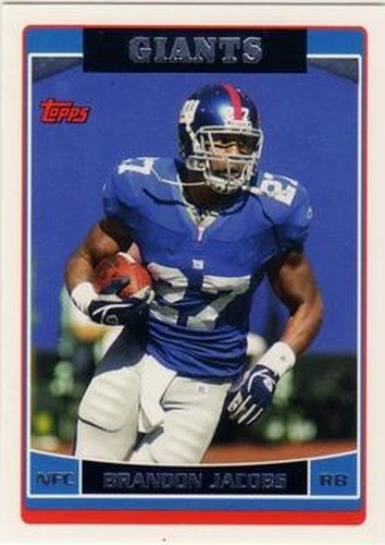 #22 Brandon Jacobs - New York Giants - 2006 Topps Football