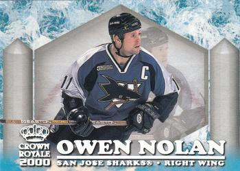 #22 Owen Nolan - San Jose Sharks - 1999-00 Pacific Crown Royale - Ice Elite Hockey