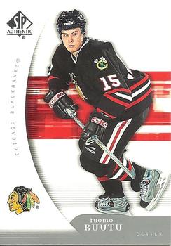 #22 Tuomo Ruutu - Chicago Blackhawks - 2005-06 SP Authentic Hockey