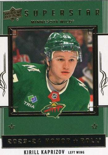 #HR-22 Kirill Kaprizov - Minnesota Wild - 2023-24 Upper Deck - Honor Roll Hockey