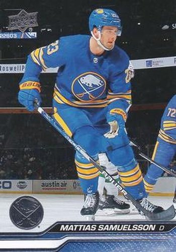 #22 Mattias Samuelsson - Buffalo Sabres - 2023-24 Upper Deck Hockey