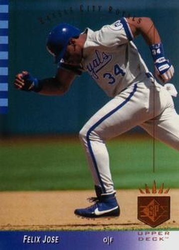 #230 Felix Jose - Kansas City Royals - 1993 SP Baseball