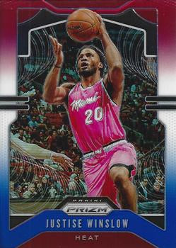 #230 Justise Winslow - Miami Heat - 2019-20 Panini Prizm - Prizms Red White and Blue Basketball
