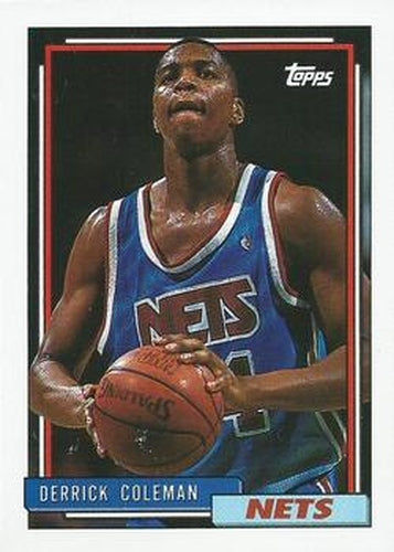 #230 Derrick Coleman - New Jersey Nets - 1992-93 Topps Basketball