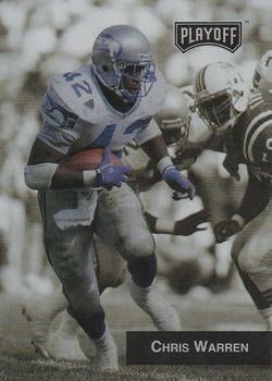 #230 Chris Warren - Seattle Seahawks - 1993 Playoff Football