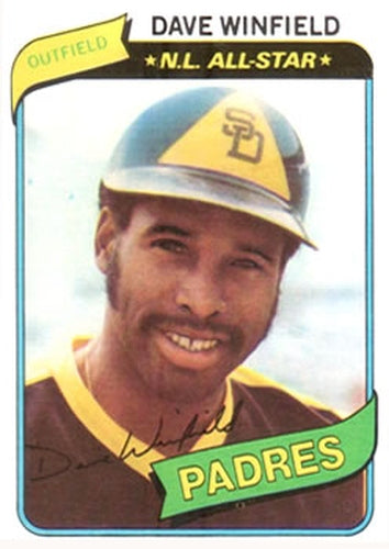 #230 Dave Winfield - San Diego Padres - 1980 Topps Baseball