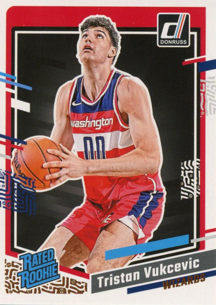 #230 Tristan Vukcevic - Washington Wizards - 2023-24 Donruss Basketball