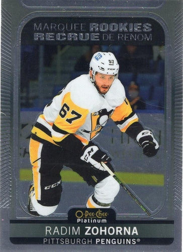 #230 Radim Zohorna - Pittsburgh Penguins - 2021-22 O-Pee-Chee Platinum Hockey