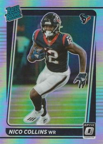 #230 Nico Collins - Houston Texans - 2021 Donruss Optic - Holo Football