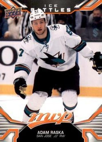 #230 Adam Raska - San Jose Sharks - 2022-23 Upper Deck MVP - Ice Battles Hockey