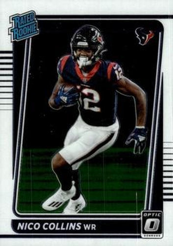 #230 Nico Collins - Houston Texans - 2021 Donruss Optic Football