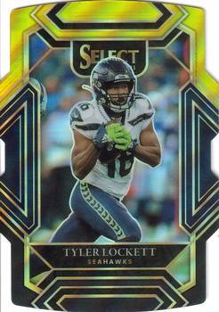 #230 Tyler Lockett - Seattle Seahawks - 2021 Panini Select - Black and Gold Prizm Die Cut Football