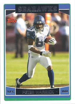 #230 Peter Warrick - Seattle Seahawks - 2006 Topps Football