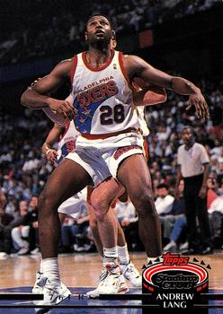 #230 Andrew Lang - Philadelphia 76ers - 1992-93 Stadium Club Basketball