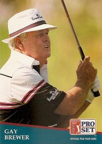 #230 Gay Brewer - 1991 Pro Set PGA Tour Golf