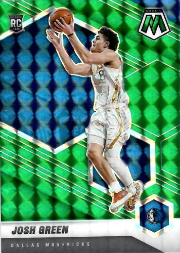 #230 Josh Green - Dallas Mavericks - 2020-21 Panini Mosaic - Mosaic Green Basketball