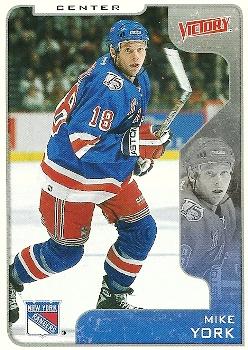 #231 Mike York - New York Rangers - 2001-02 Upper Deck Victory Hockey